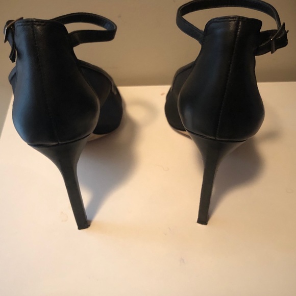 BCBGeneration black mesh ankle strap heels - Picture 4 of 6